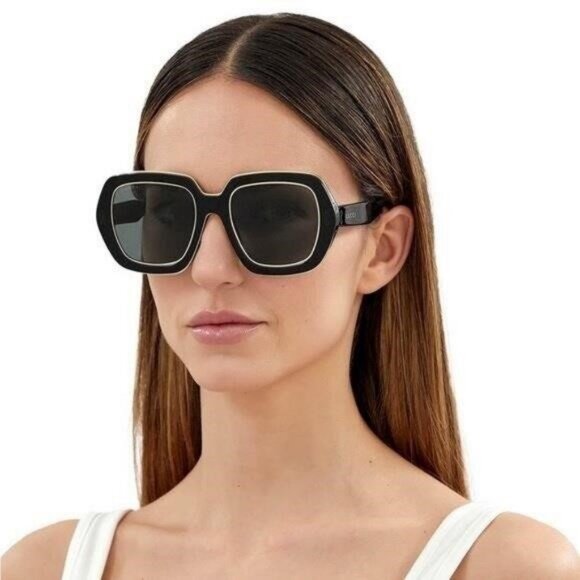 New Authentic GG1064s 002 GUCCI  Acetate Square Frame GG1064S Sunglasses Black - Picture 14 of 14